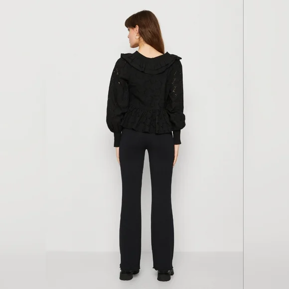 Y.A.S Yasmilda Black Ruffle Blouse - Picture 4 of 11